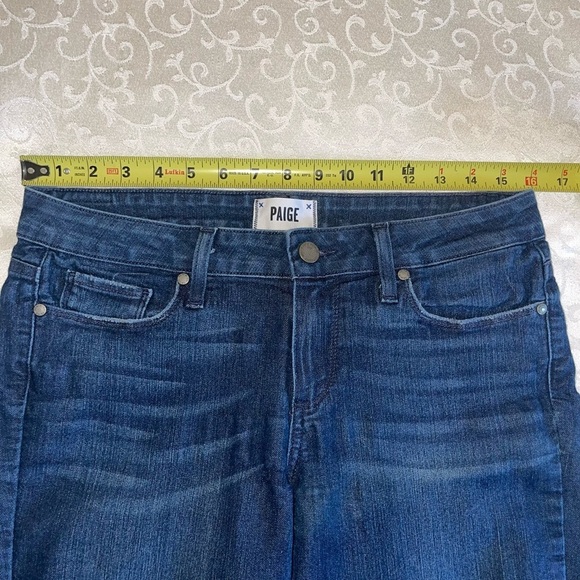 Paige Mid-Rise Kylie Crop With Rolled Up Hem Jeans - Picture 11 of 16